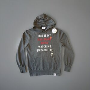 NWT Hallmark Channel Hoodie‎ My Hallmark Watching Sweatshirt Womens S